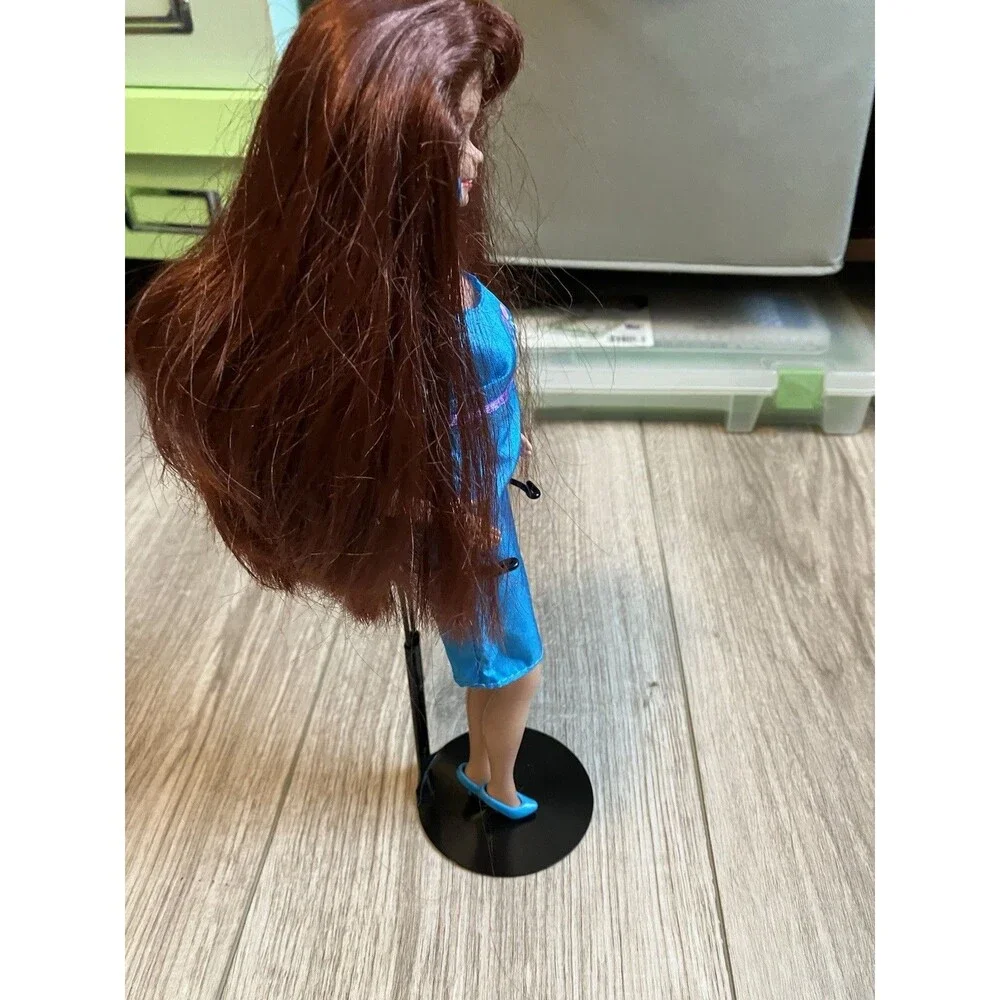 Paint & Dazzle Teresa Barbie Doll 1993 90s Auburn Hair, Redressed Vintage
